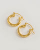 Gold Mini Hoops, 18ct gold mini hoop earrings by Freya Rose