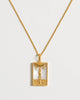 Rectangle Woman & Sun Necklace