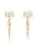 Hakuro Ivory Mother of Pearl and Pearl Long Drops