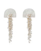 Hakuro Silver Mother of Pearl and Pearl Long Drops