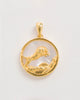 Leo, Gold Zodiac Pendant