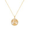 Libra Gold Zodiac Necklace Cut Out