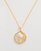 Pisces, Gold Zodiac Necklace