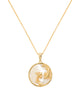 Pisces, Gold Zodiac Necklace