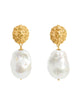 Lion Pearl Drop Earrings