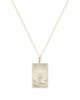 Rectangle Silver Lion Necklace