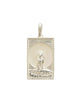 Rectangle Silver Lion Pendant