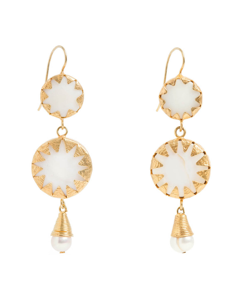 Warrioress Medallion Earrings