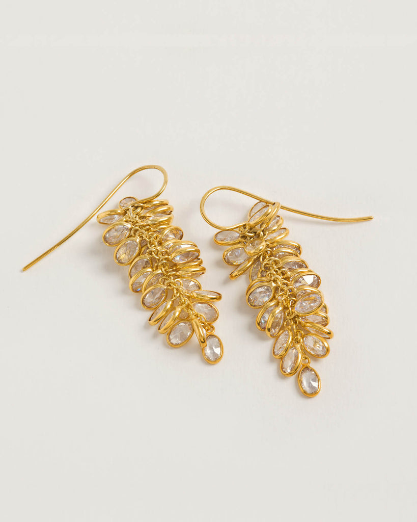 Gold Midi Crystal Drops
