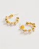 Mini Stud Pearl Hoops