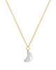 Moon Pearl Necklace Gold Plated