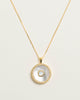 Moonstone Mother Of Peal Necklace
