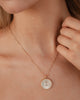 Moonstone Mother Of Peal Necklace