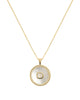 Moonstone Mother Of Peal Necklace
