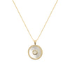 Moonstone Mother Of Peal Necklace