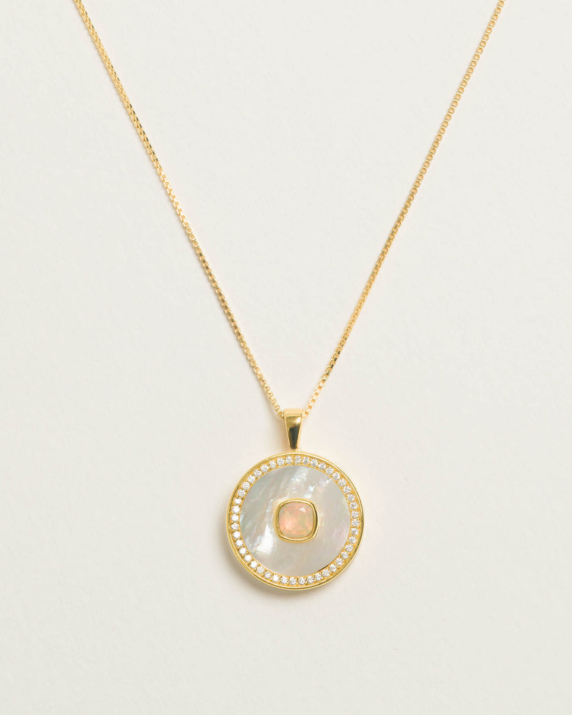 Opal Mother Of Pearl Necklace