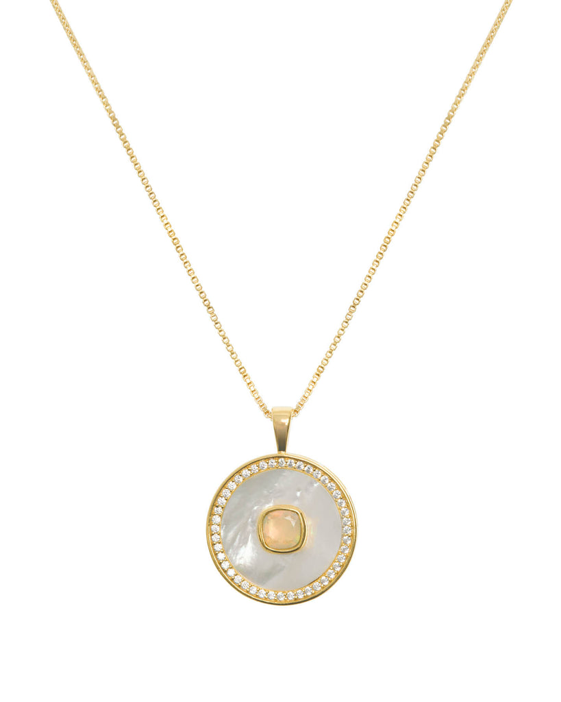 Opal Mother Of Pearl Necklace