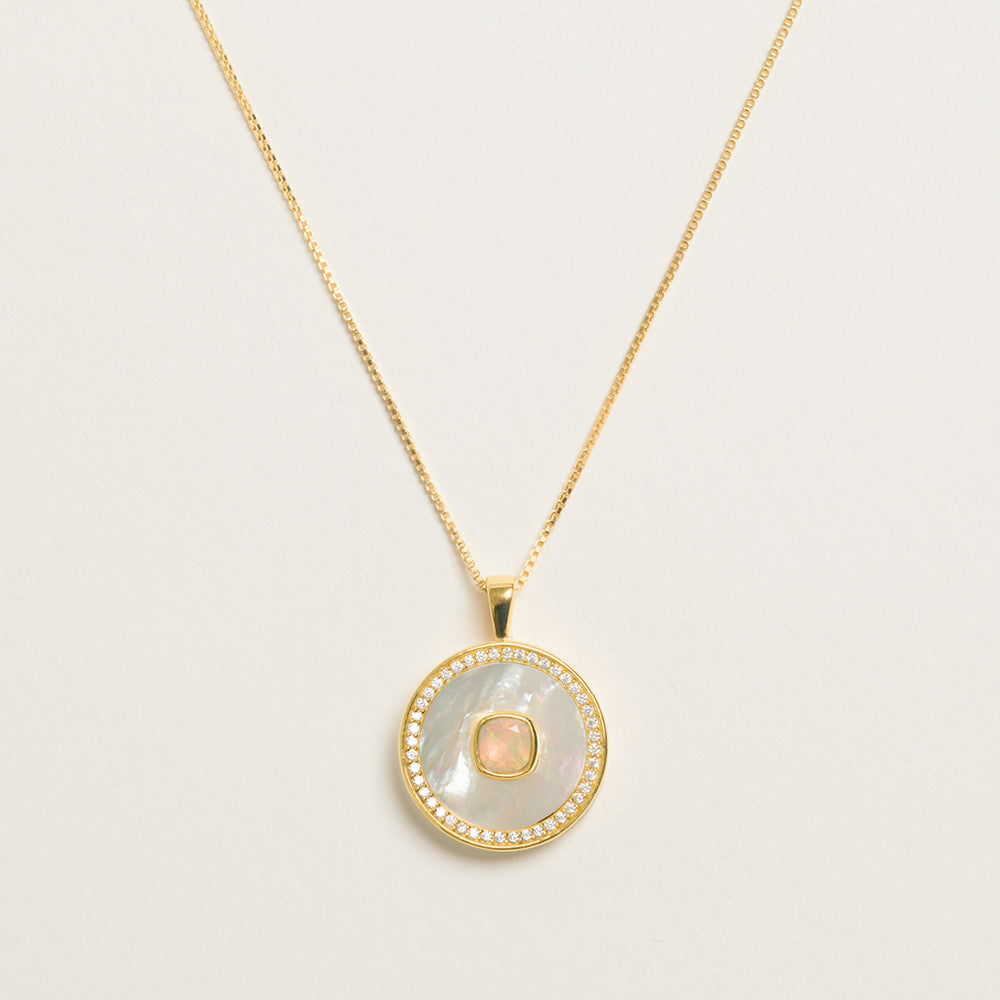 Opal Mother Of Pearl Necklace