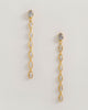 Oval Crystal Framed Long Drops