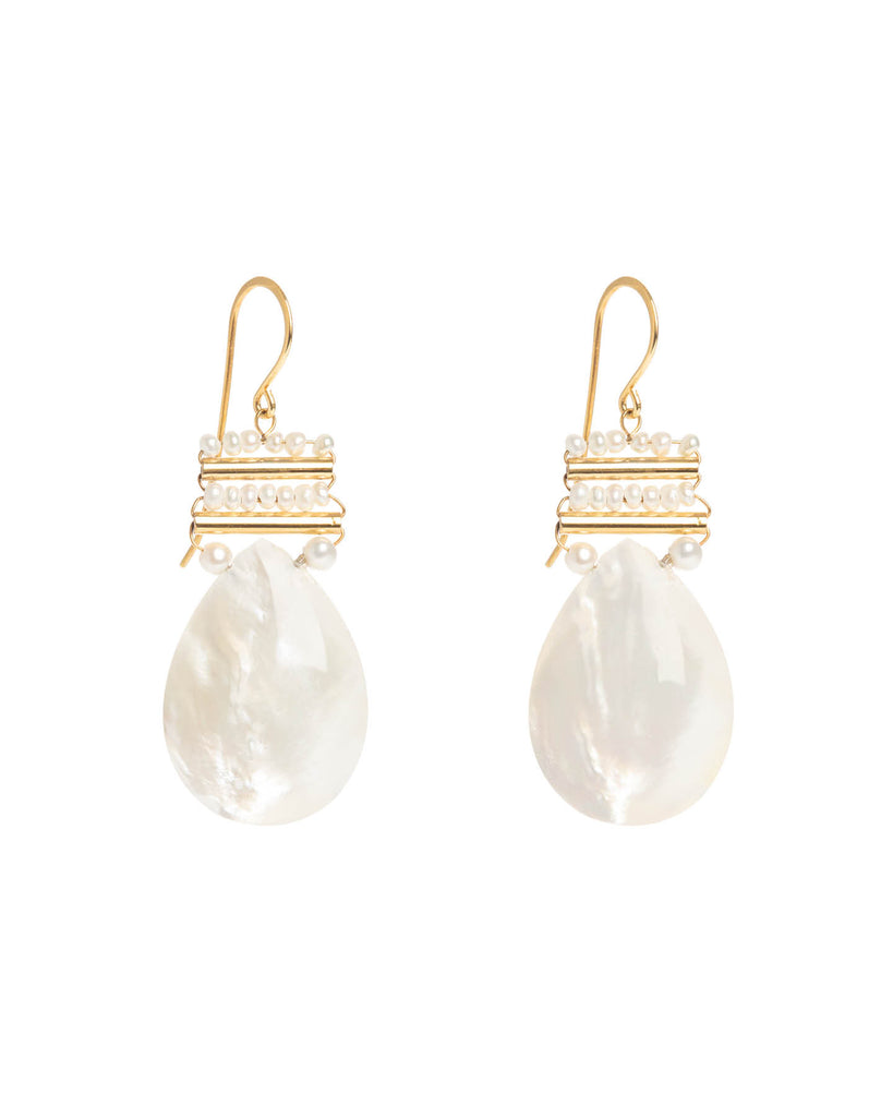 Pearl and Mother of Pearl Pear Drops