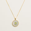 Peridot Mother of Pearl Necklace