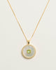 Peridot Mother of Pearl Necklace