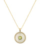 Peridot Mother of Pearl Necklace