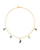 Warrioress Paua Petite Moon Necklace