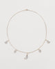 Petite Moon Necklace, Silver