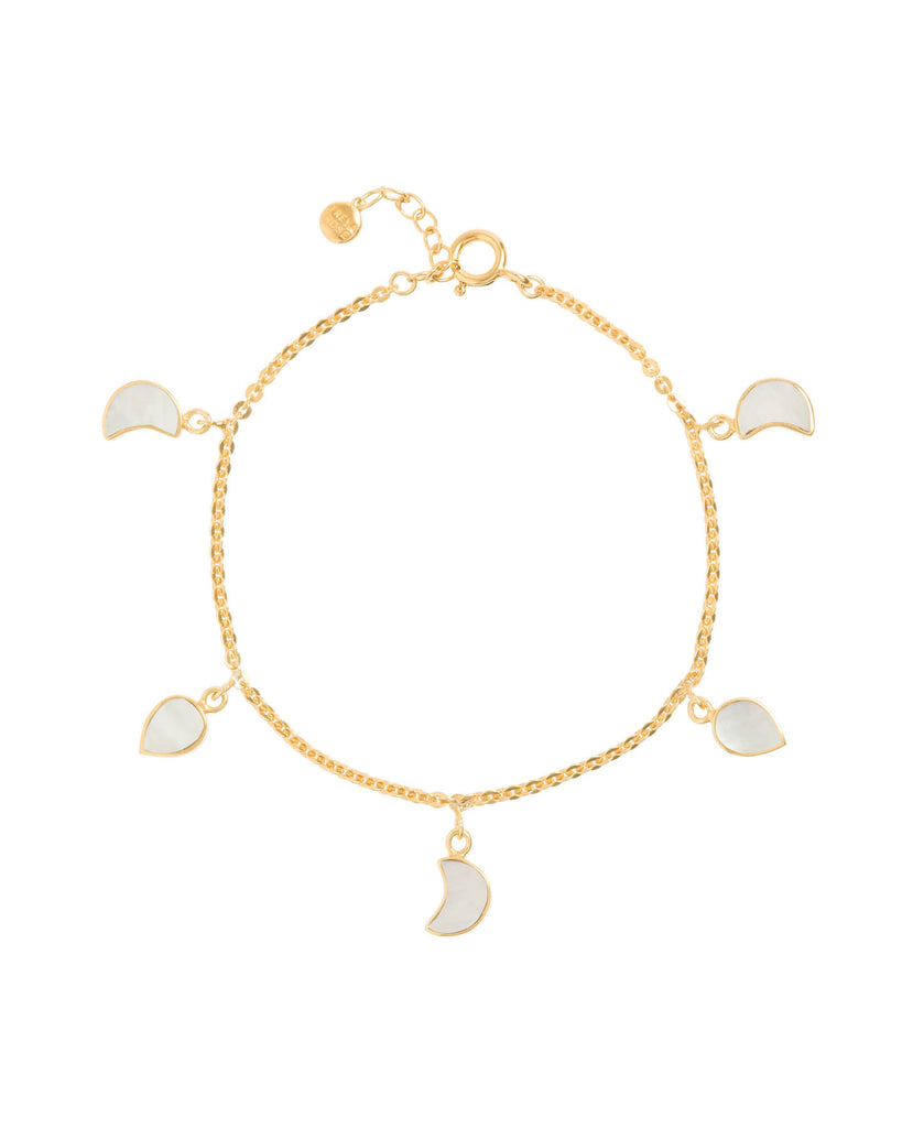Petite Moon Bracelet, Gold