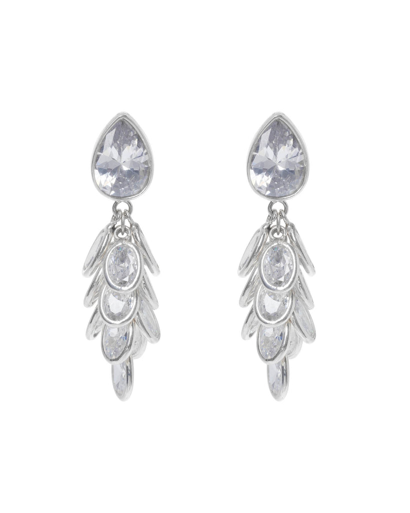 Petite Silver Crystal Drops