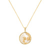 Pisces Gold Zodiac Necklace Cut Out