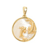 Pisces Gold Zodiac Pendant Cut Out