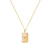 Rectangle Bee Necklace