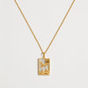 Rectangle Eagle Necklace