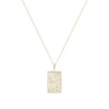 Rectangle Silver Eagle Necklace