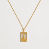 Rectangle Lion Necklace