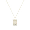 Rectangle Silver Lion Necklace