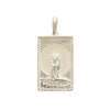 Rectangle Silver Lion Necklace