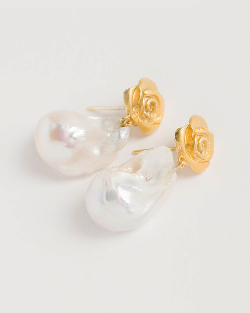 Rose Baroque Pearl Drops