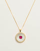 Ruby Mother Of Pearl Necklace
