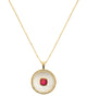 Ruby Mother Of Pearl Necklace