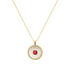 Ruby Mother Of Pearl Necklace