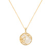 Sagittarius Gold Zodiac Necklace Cut Out