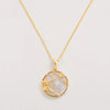 Sagittarius Gold Zodiac Necklace Tonal