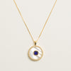 Sapphire Mother Of Pearl Necklace
