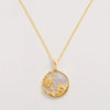 Scorpio Gold Zodiac Necklace Tonal