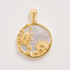 Scorpio Gold Zodiac Pendant Tonal