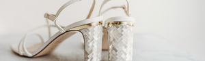 Designer Wedding Shoes | Pearl Heels | Freya Rose 