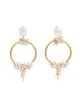 Seed and Baroque Pearl Mid Hoops